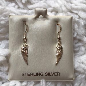 Solvar Jewelry - ๐ผ๐ปTrinity Angel Wing Sterling Silver Earrings Solvar Jewelry - ๐ผ๐ปTrinity Angel Wing Sterling Silver Earrings